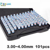 1.00-2.00mm 정밀 강철 핀 게이지 1.00 ~ 2.00 단계 0.01mm 부드러운 플러그 게이지 구멍 게이지 세트 핀, 3.00-4.00mm