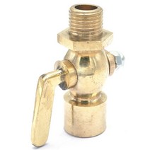 브리더 밸브 통기 황동 드레인 페콕 차단 1/4 quotBSP male to M14x1.5mm Female Thread for Fuel Gas Oil Air, 한개옵션0