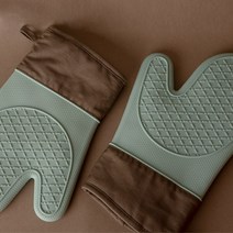 쿡차미 실리콘 주방 장갑, 혼합 색상, 3개