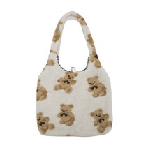 여성 양고기 어깨 가방 간단한 캔버스 핸드백 토트