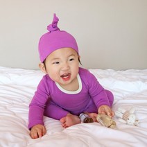 아기 유아 신생아 모자 40수 봄 여름 가을 아동 배앓이방지 실내복 내의 내복