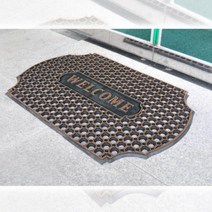 신발털이개 고무발판 웰컴 환영 발매트 골드 출입구매트 업소매트 풋매트