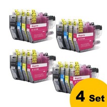 Brother DCP-J772DW DCP-J774DW MFC-J890DW MFC-J895DW 호환 잉크 카트리지 LC3211 슈트, 04 4set