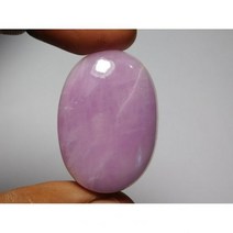 크발젬스 AAA 품질 천연 쿤자이트 카보콘 원석 고급 수제 스톤 77Cts.33X23mm