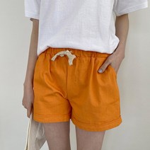 겟잇미 우오 기본 데일리 여성 3부 코튼 팬츠