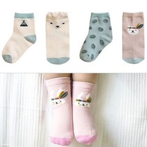 UH+인디언 친구들 유아양말 4종세트(1-8세) 203825_S/N:F9+39BF72 ; 아기양말 유아양말 아동양말 신생아양말 유아니삭스 아기니삭스 아동니삭스 아