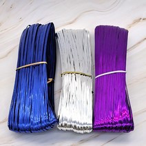 잘라쓰는 칼라타이 포장 트위스트 철끈 9종 택1 b0883, 골드