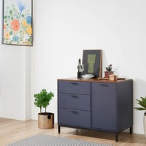 Sunshine 큰서랍 수납장 주방서랍장 낮은 다이 조리대 선반 탕비실 1000, 화이트