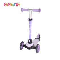 21세기 킥보드 뉴미니 파스텔 탈부착식 어린이 유아 씽씽이 스쿠터, 21st 뉴미니 킥보드_로얄퍼플