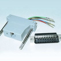 Coms 조합 커넥터 RJ45F DB25M 콘솔 단자 연결 젠더