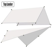 비치파라솔 5x3m 초경량 정원용 캐노피 방수포 4x3m 3x3m 튼튼한 천막 텐트 그늘막, Off White+3x3m