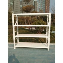 무볼트 중량렉 중량랙 적치대 보관고 철제선반 진열대, 상세 페이지 참고, 120X40X200 4단 백색