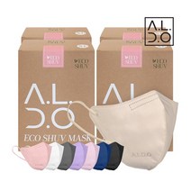 에코슈브 새부리형 컬러 마스크특대형 25매입 4개총 100매, 그레이, 그레이