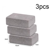 캠핑 바베큐 그릴 3/6Pcs 청소 스톤 랙 클리너 벽돌 블록 얼룩 그리스 가제 액세서리, 01 3pcs