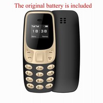 무선전화기 유뮤선전화기 레트로 Bm10 미니 3310 휴대용 소형 마이크로 모바일 핸드폰 Gsm 듀얼 Sim 지원, 10 Gold