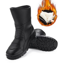 바이크부츠 라이딩부츠 낙하 키높이 레이싱 워커부츠 남성워커 통기성 방지 오토바이 남자부츠, V-3516 - 블랙 슈즈