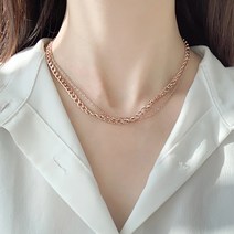 주얼리h [써지컬스틸/2color] 두줄 체인 목걸이