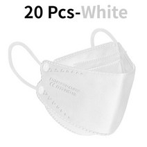 FFP2 마스크 네그라 Kn95 노아 fpp2 인증 일회용 입 얼굴 유럽, 15 White 20 mask, 한개옵션1