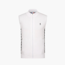 까스텔바작 남성 사이드 패턴 니트 집업 베스트_BGBSSV002WH.