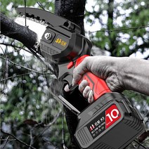 충전전기톱 미니전기톱 미니전동톱 충전체인톱 미니체인톱 체인톱 소형전기톱 충전식전기톱 나무전지 전동톱, 4인치, 2개, 1개