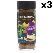 Highground Instant Coffee 하이그라운드 인스턴트 커피 미디엄 100g 3팩, 1개, 1개