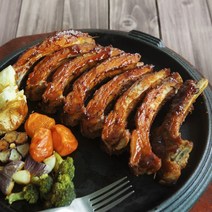 쪽갈비 바베큐 자이언트 폭립 1kg/팩 (바베큐 맛), 쪽갈비 폭립 1kg/팩