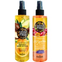 [1+1] 파모나 푸르츠 아르간 바디오일 + 퍼퓸 바디미스트 2종 200ml*2종, 아르간 바디오일+파파야&타마릴로 바디미스트