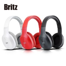 브리츠 W800BT Qplus 유무선 블루투스 핸즈프리 헤드폰, 화이트