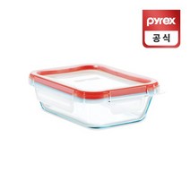 코렐 파이렉스 사각 프레쉬락 4면 밀폐용기 473ml, 없음