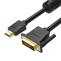 DVI to HDMI 케이블 vention hdmi to dvi 케이블 1m 2m 3m 5m dvi-d 24+1 핀 지원 1080p 3d 고속 hdmi 케이블 lcd dvd, 검은색, 1.5m