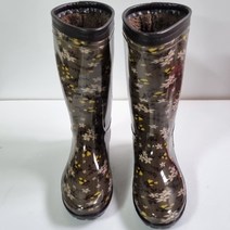 보생 여성용 롱방한장화 투명 갯벌 낚시 주방 식당 시장 작업 털장화 조리화 농사 고무 레인부츠 (백합)