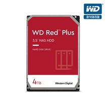 WD Red Plus WD40EFZX 4TB 나스 NAS 서버 HDD 하드디스크 CMR [공식대리점]