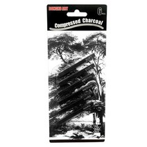 흑연 연필 6팩 2 소프트 및 미디엄 하드 스케치 숯 숯 스틱 미술 용품 ​​그림 재료, 소프트 미디엄 하드