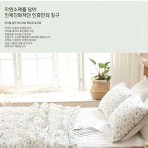인휴 풀향 순수모달거즈 누비이불 싱글, 그린