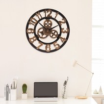 카페벽시계 태엽벽시계 원형벽시계 40cm, 상세 참조