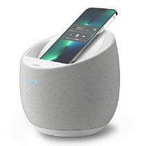 Belkin 사운드폼 엘리트 하이파이 스마트 스피커 & 무선 충전기 화이트 Alexa 음성 인식 블루투스 스피커, 하얀색, 벨킨사운드폼 알렉사