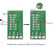 전원장치 직류 새로운 1.8 스텝 다운 전원 공급 장치 모듈 3A 벅 컨버터 조정 가능한 2.5V, 한개옵션0