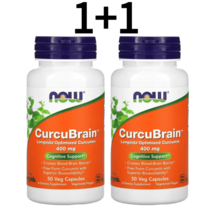 1+1 나우푸드 커큐브레인 롱비다 커큐민 400mg 50캡슐 2개 세트, 400mg 50캡슐 2통