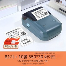 라벨프린터 자동출력기 스티커프린터 바코드 인쇄기 휴대용마킹, B1 (20-50mm 인쇄폭) -세트7