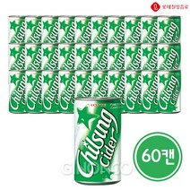 [지노앤코]롯데 칠성사이다 190ml 행사 음료 단체 업소용 도매 무배, 60캔(2박스)