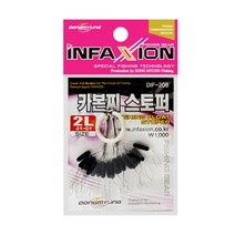 인팩션 인팩션 카본찌 스토퍼 찌멈춤고무 중층 내림낚시 민물채비, M