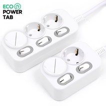 에코파워탭 국산 LED 개별 절전 멀티탭 3구+2구 안전커버, 1세트, LED 개별2구4.5m+개별3구 4.5m