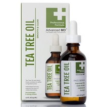 AdvancedMD의 잔을 위한 콜라겐 페이스 세럼 잃어버린 탄력성을 목표로 하여 리프팅하고 탄탄하게 만드는 전문 포뮬라. 콩 추출물 항산화 물질 펩타이드. 100% 깨끗한 뷰티., Tea Tree Oil Serum