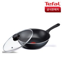 테팔 뉴컴포트그립 웍팬 24cm+유리뚜껑, 단일사이즈