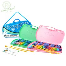 엔젤악기 실로폰 AG-N27 ME0057 그로켄스필, 핑크