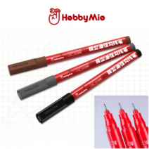 하비미오 고밀착 유성 건담마커 먹선펜 패널라인 선긋기 L-01 L-02 L-03, L-01 블랙