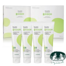 치약 풀라무 입냄새제거 구취제거 이엠 EM치약 세트 에버미라클 치태제거, 풀라무 EM치약세트(4개입)