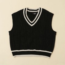 (롯데백화점)니트조끼A228G2252A, 블랙