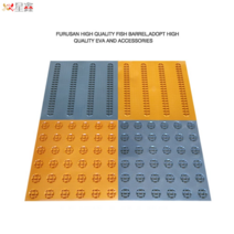 PVC 시각장애인용 점자블럭 인도 안전유도 보도블록, 주황색(선/도트) 섹션 25x25