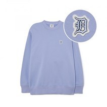 (국내매장 정품) MLB 베이직 스몰로고 오버핏 맨투맨 DET (L.Purple)